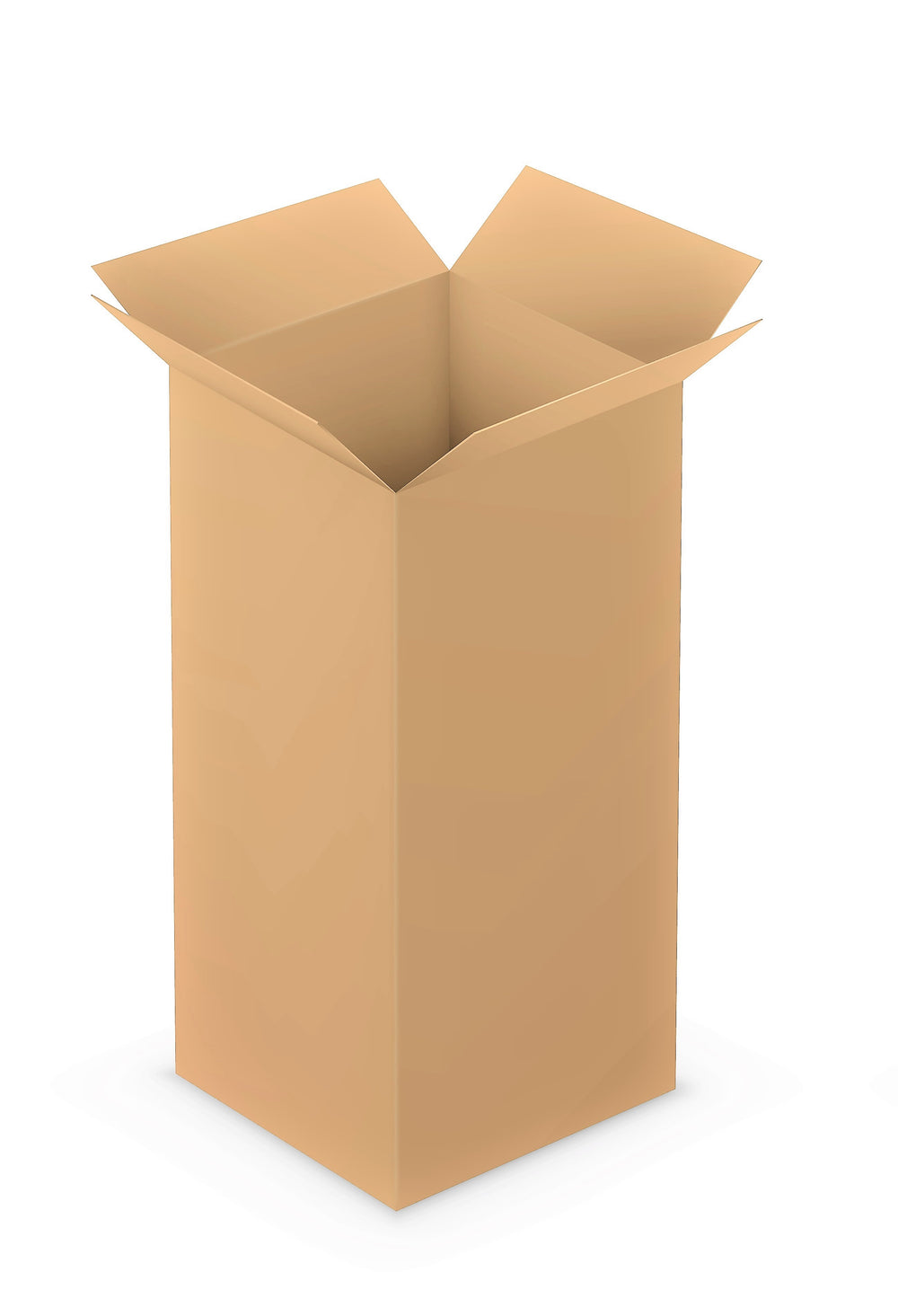 4 X 4 X 18 Brown Kraft Corrugated Packaging & Shipping Box
